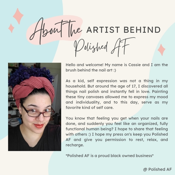 🌟 Night at the Opera, Handmade Nail Set - Picture 9 of 13